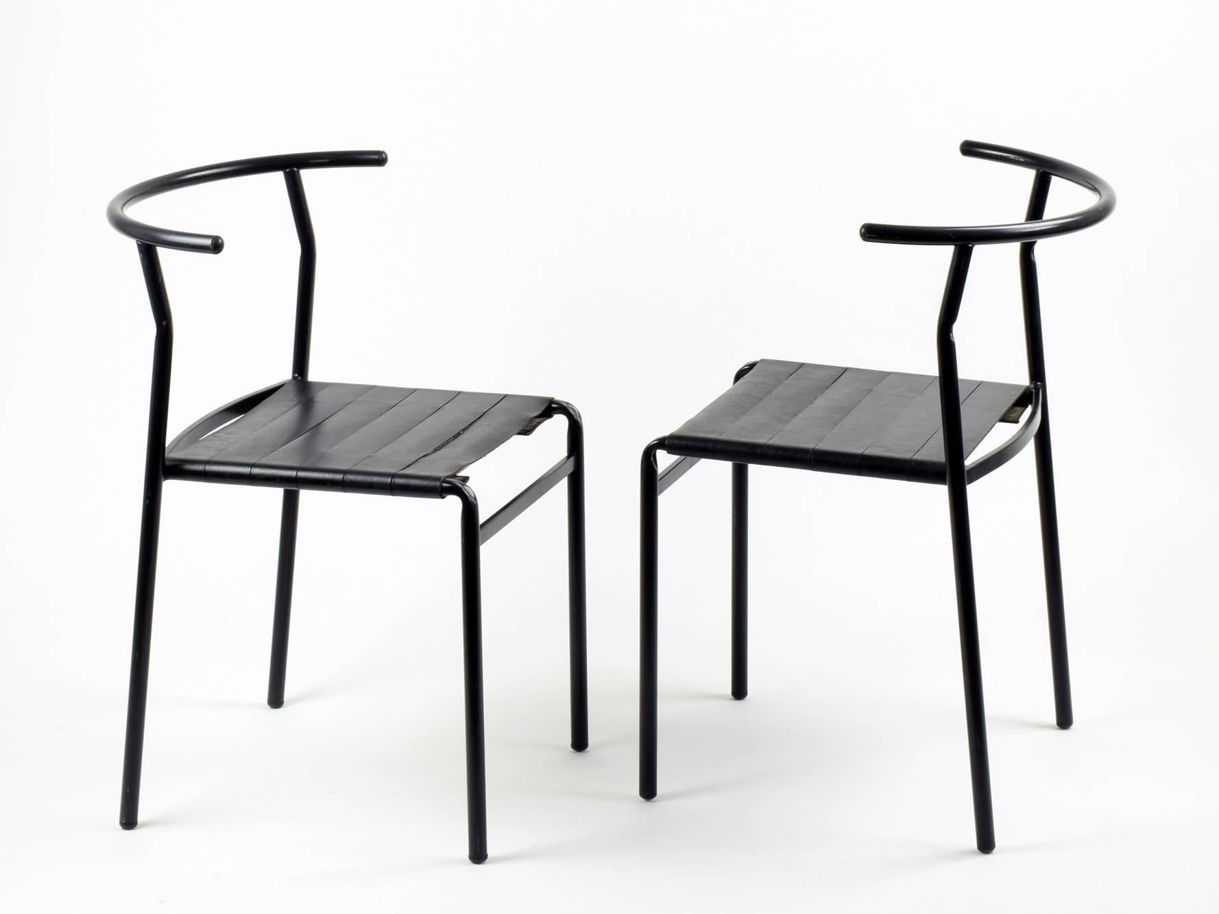 Philippe Starck Eight 'Café Chairs' for Baleri Italia, 1984, Café Costes Paris In Excellent Condition In London, GB