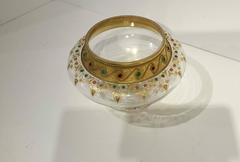 Enameled, Jeweled and Gilt Cut Glass Vase  Austrian. circa 1900