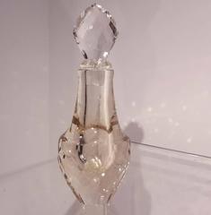 Pair of Rutilated Quartz, Carved Rock Crystal Scent Bottles