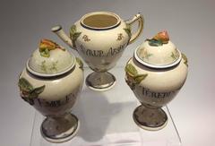 Unusual Group of 18th Century Italian Majolica Pharmacy Jars 'Botes de Farmacia'