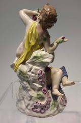 19th Century German Figural Porcelain Group with Putties