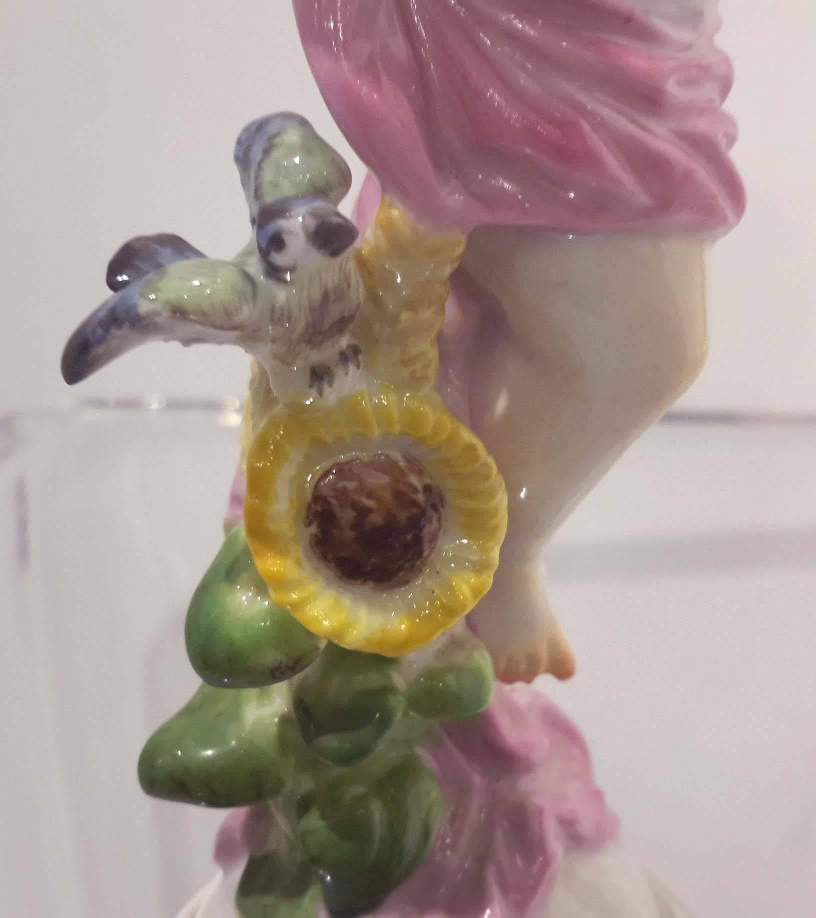 Pair of First Quality Meissen Figures of Night and Day, 19th Century 2