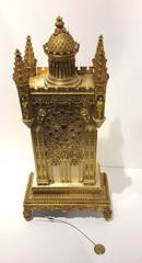 Charles X Gothic Cathedral Bronze Mantel Clock, circa 1830