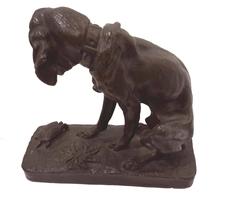 Antoine Louis Barye, Bronze Sculpture of Hound Dog and Tortoise, 19th Century