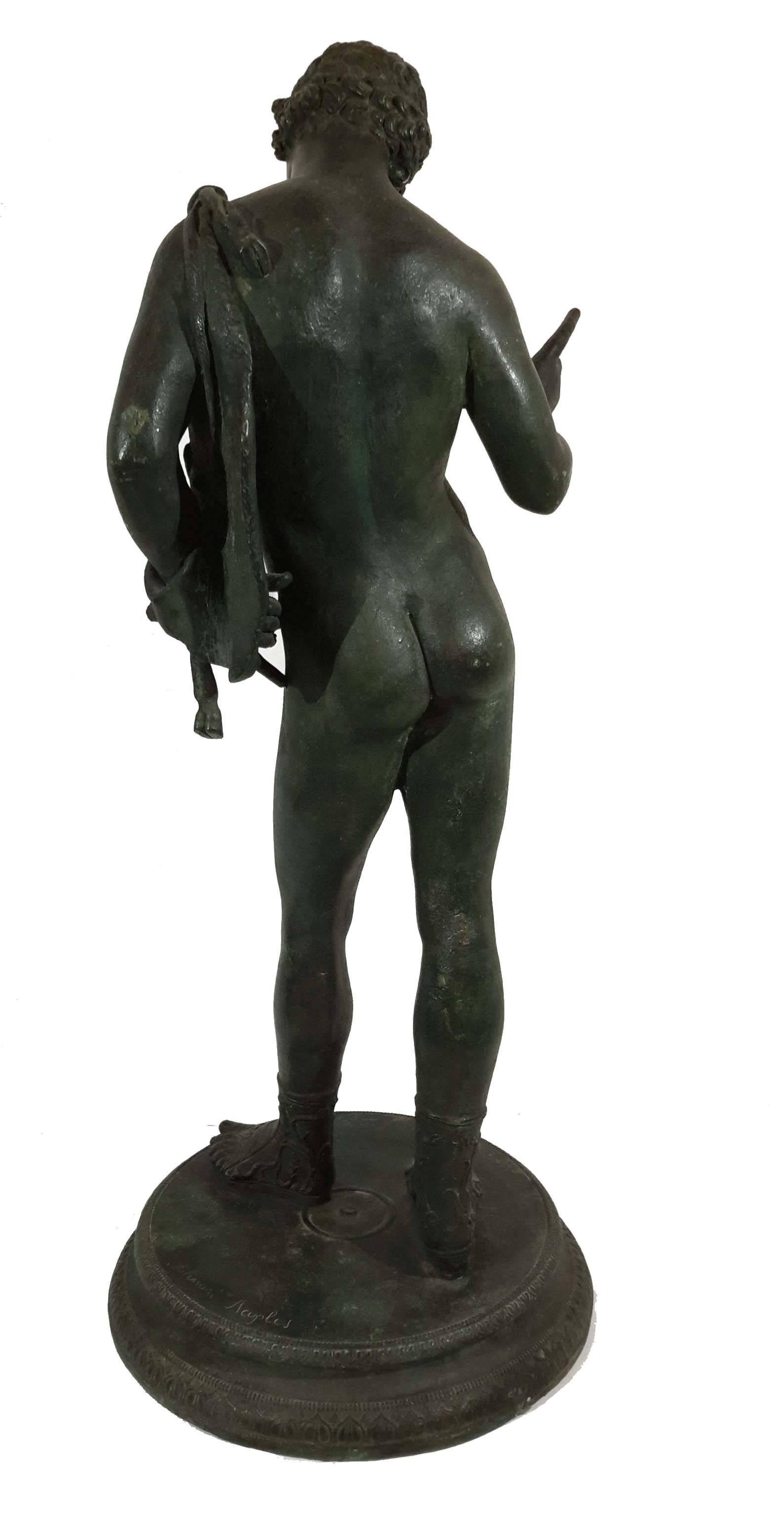 Bronze de l'Adonis du Grand Tour napolitain, Naples, vers 1890 Bon état - En vente à New York, NY