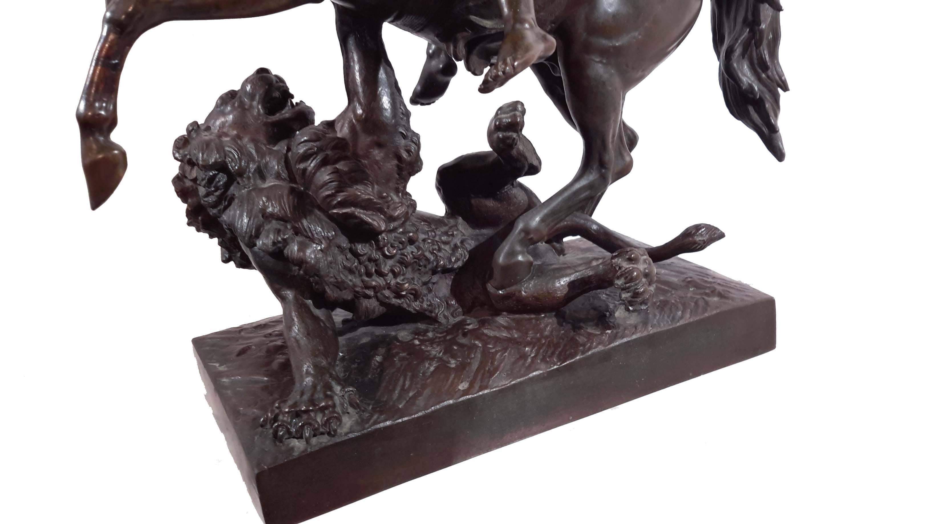 19th Century Patinated Metal Sculpture, French, circa 1890 5