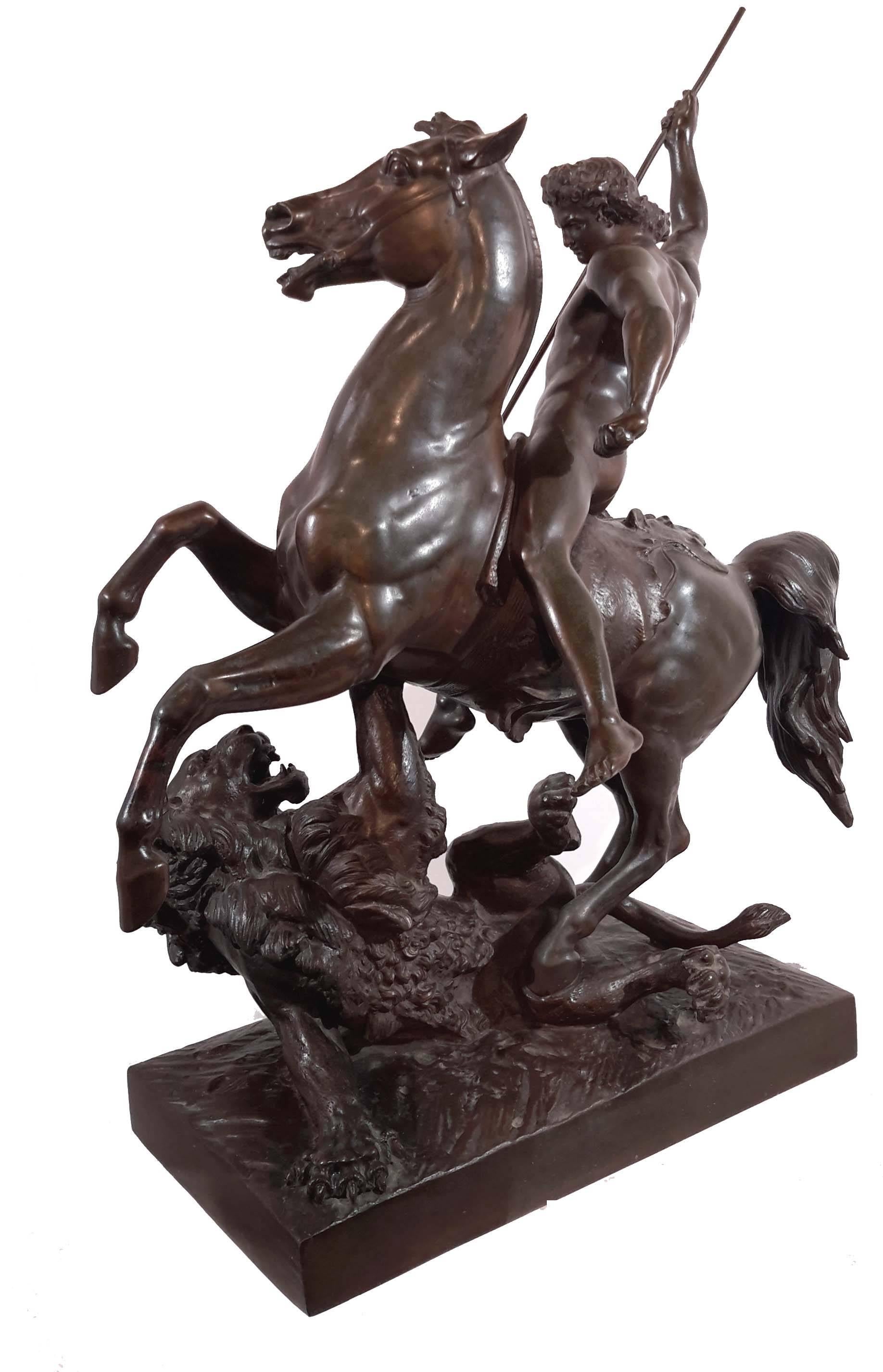 19th Century Patinated Metal Sculpture, French, circa 1890 1