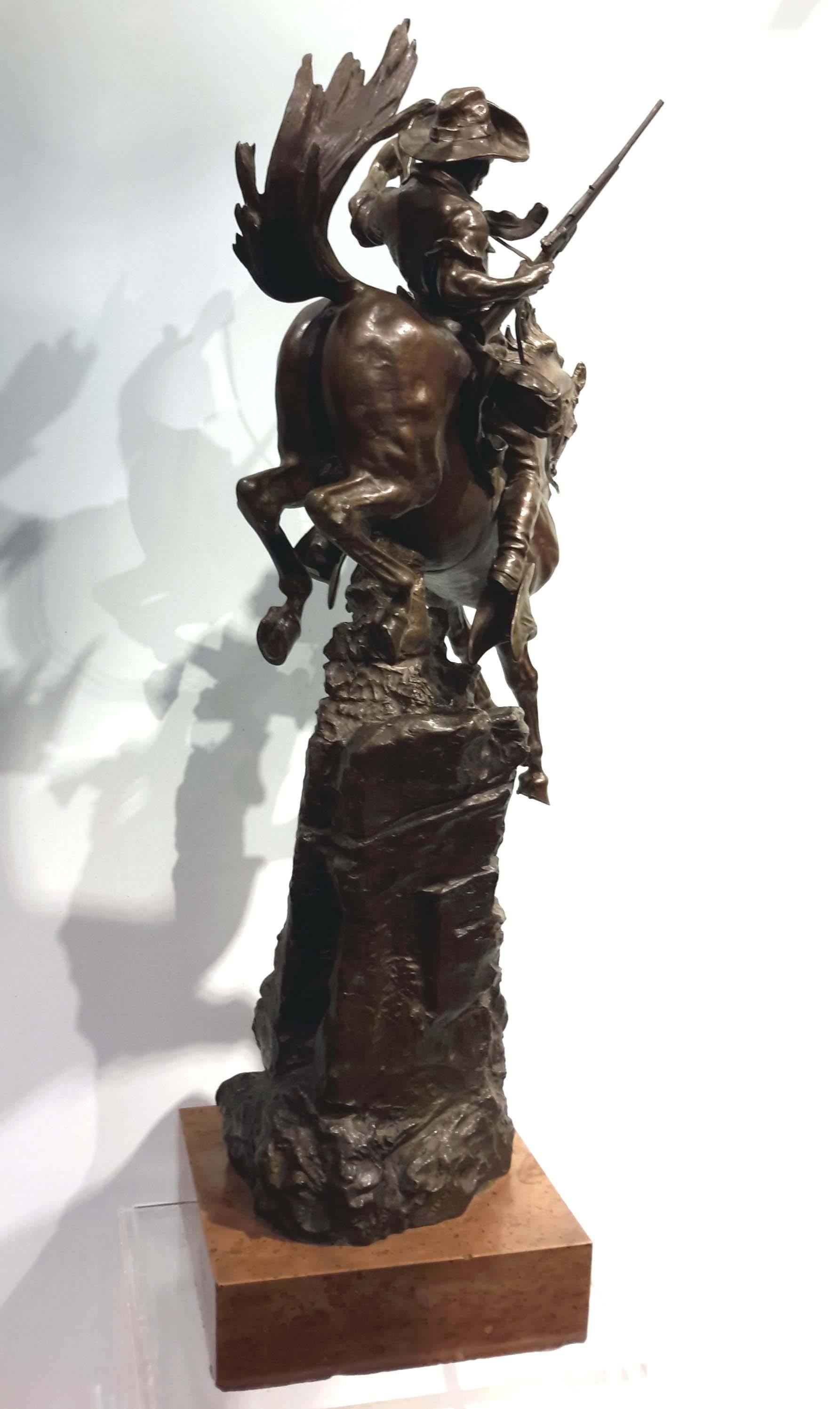Native American Carl Kauba, Austrian, Bronze Sculpture 