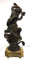 French Bronze Sculpture of Indian Dancer, 19th Century