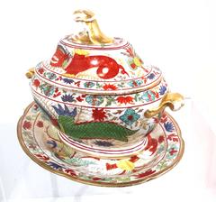 Rare Copeland Porcelain Covered Sauce Tureen, circa 1800