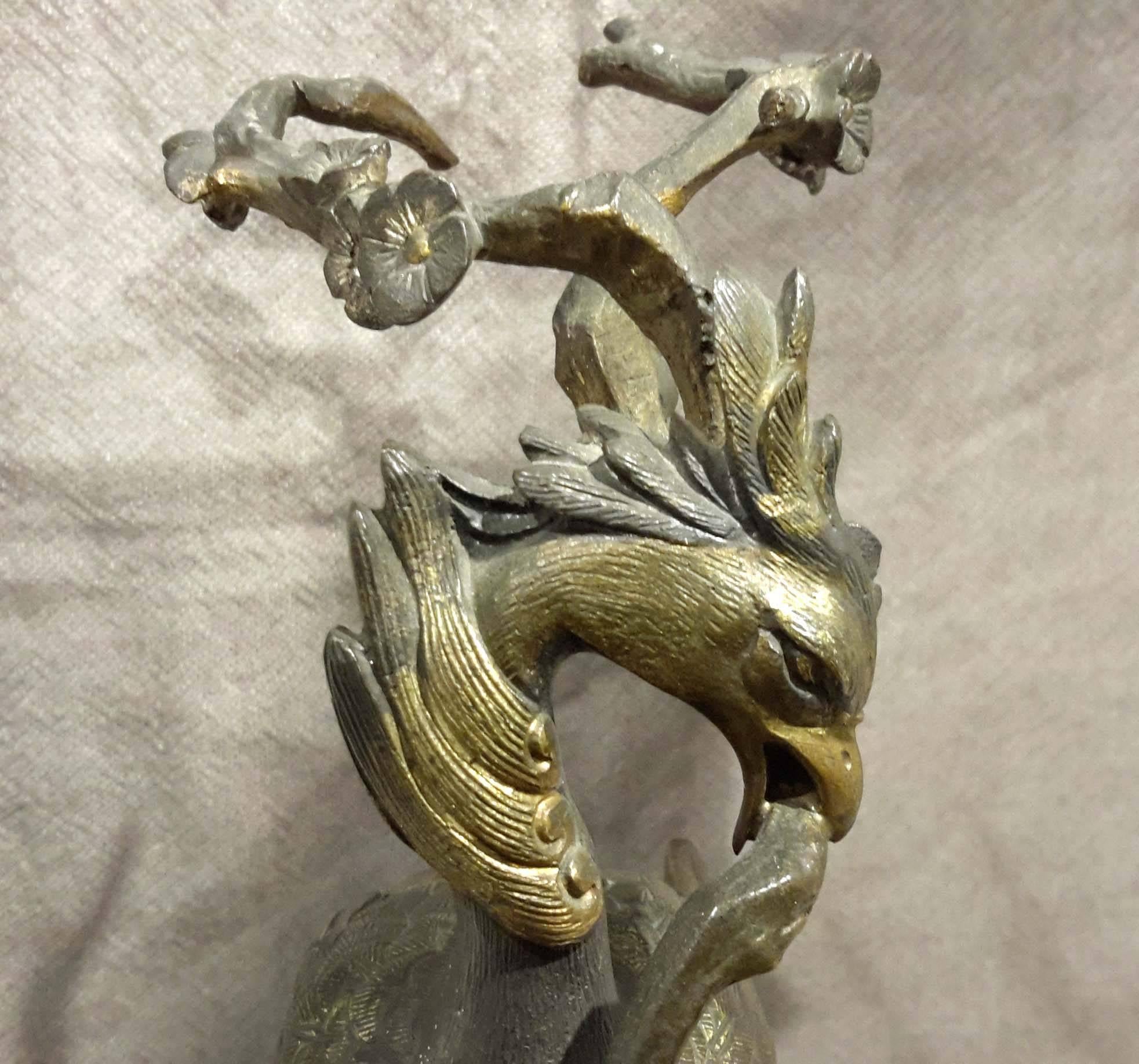 Parcel Bronze Phoenix Bird, French Japonism, 19th Century For Sale 1