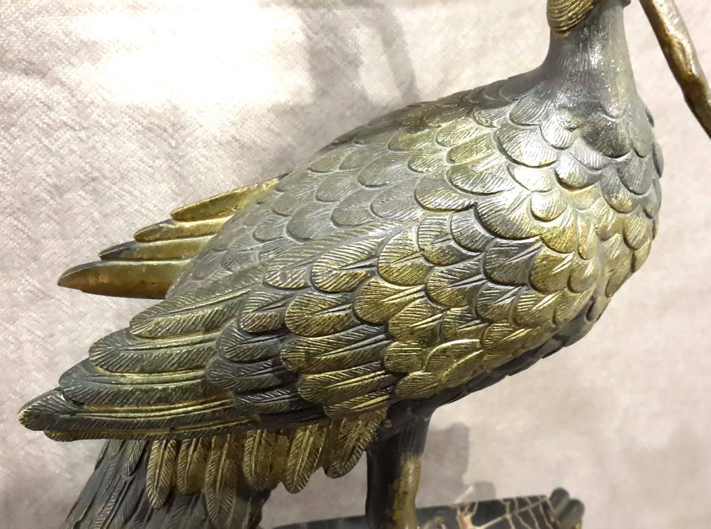 Parcel Bronze Phoenix Bird, French Japonism, 19th Century For Sale 3