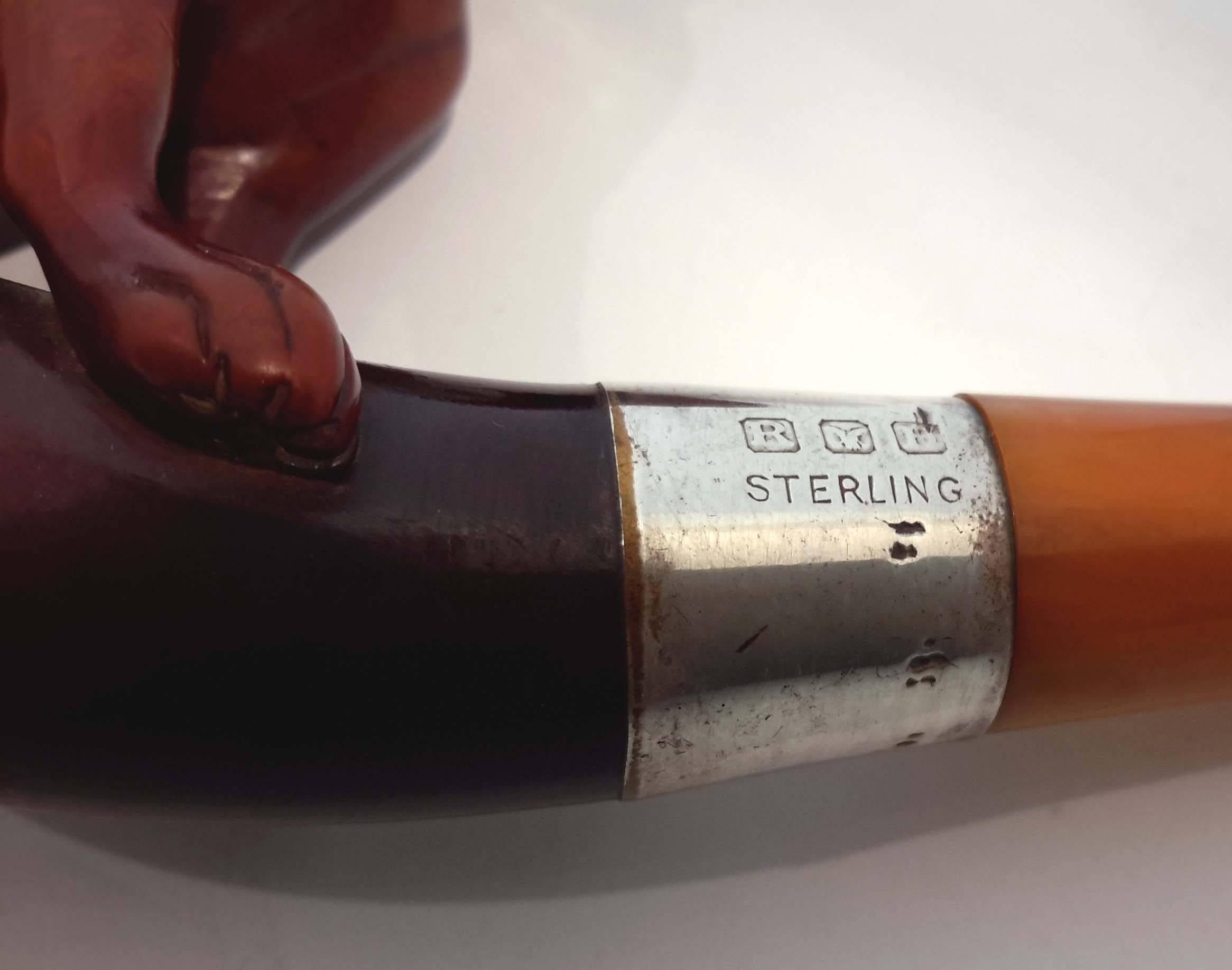 Rare Meerschaum Bulldog Pipe, circa 1900 2