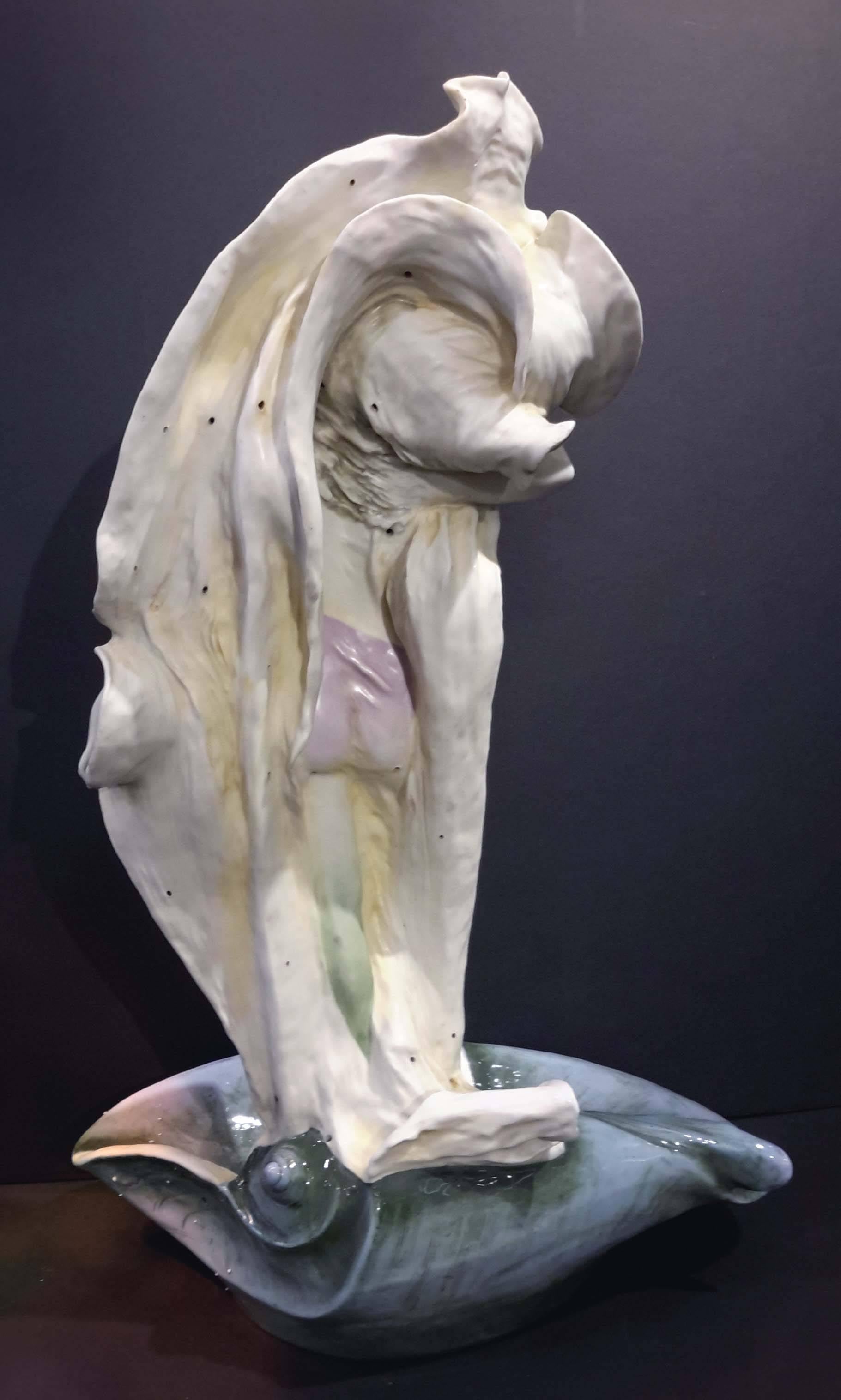 Monumental Amphora Porcelain Art Nouveau Figure In Good Condition In New York, NY