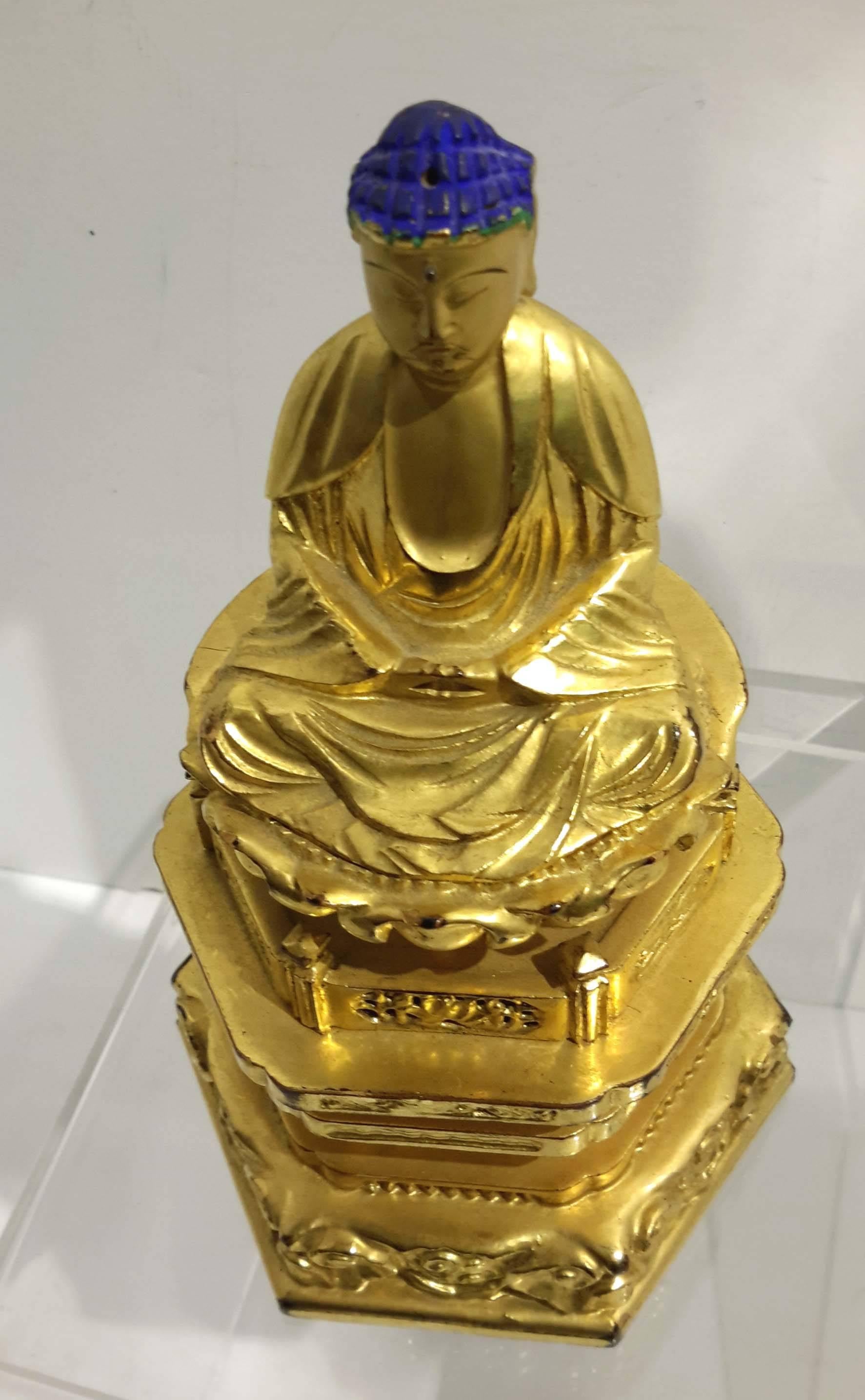 Japonisme Japanese Giltwood Buddha