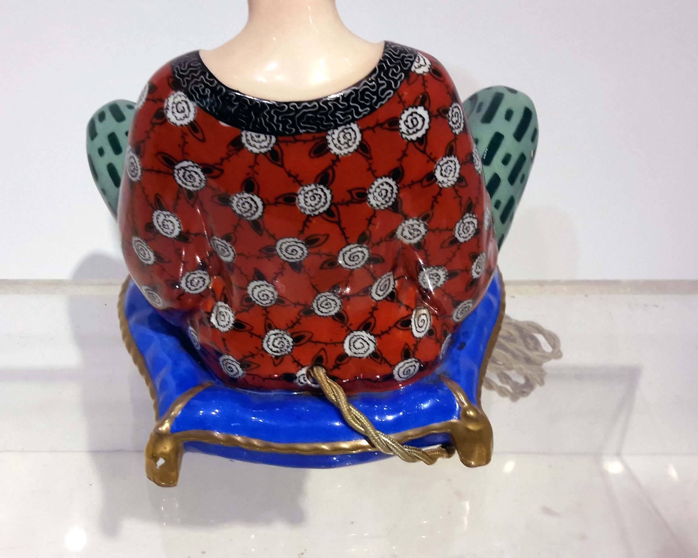 Rare Limoges France Orientalist Art Deco Perfume Lamp, 1920s 1
