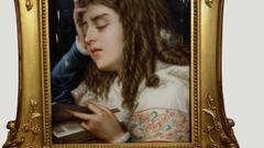 KPM Porcelain Plaque in Giltwood Frame, Germany, 19th Century