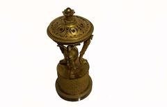 Empire Gilt Bronze Incense Burner with Swan Decoration, circa 1830