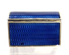 Enamel and 935 Silver Snuff Box, Austria, circa 1900