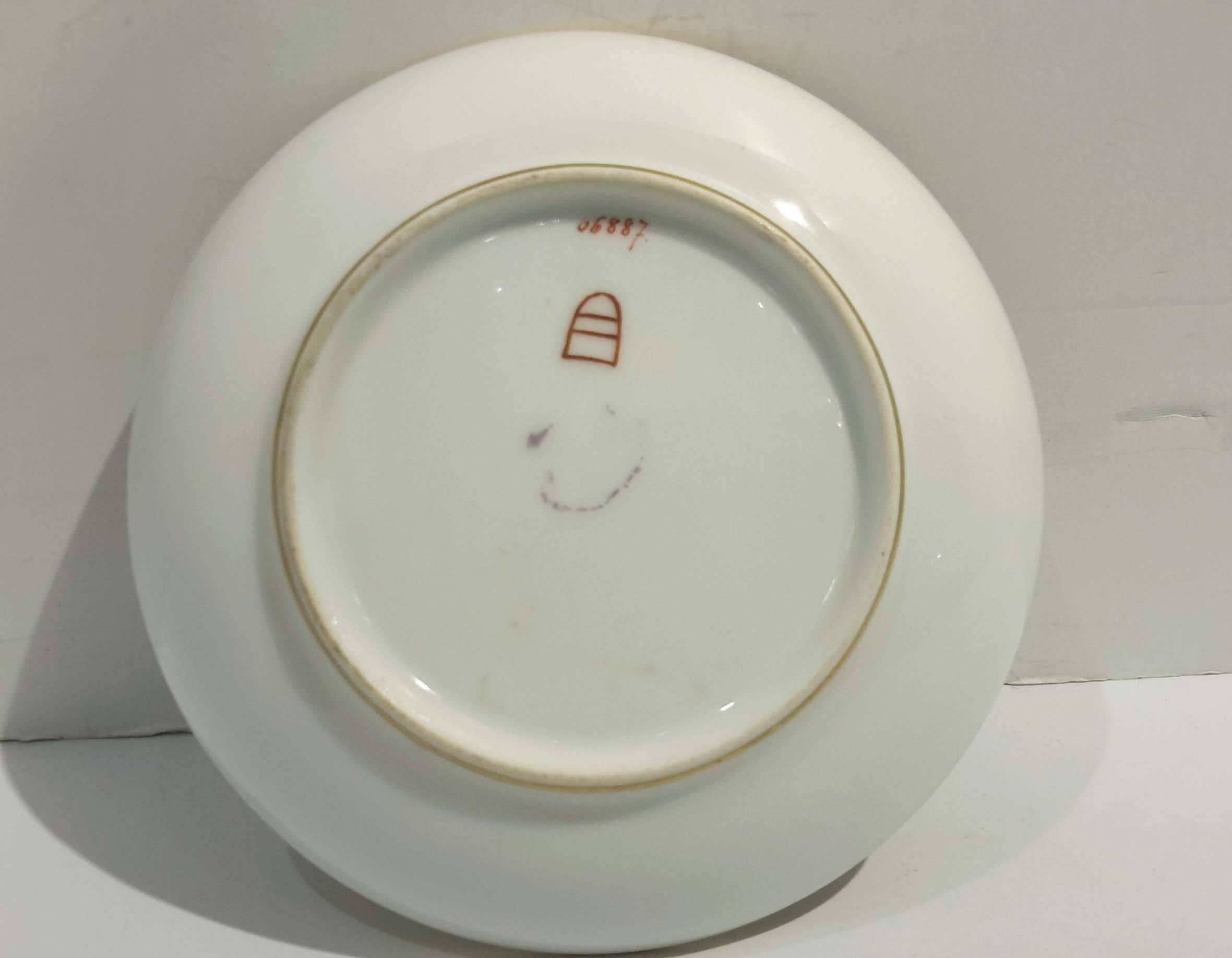 Royal Vienna Porcelain Portrait Demitasse Cup and Saucer, Austria, circa 1890 2