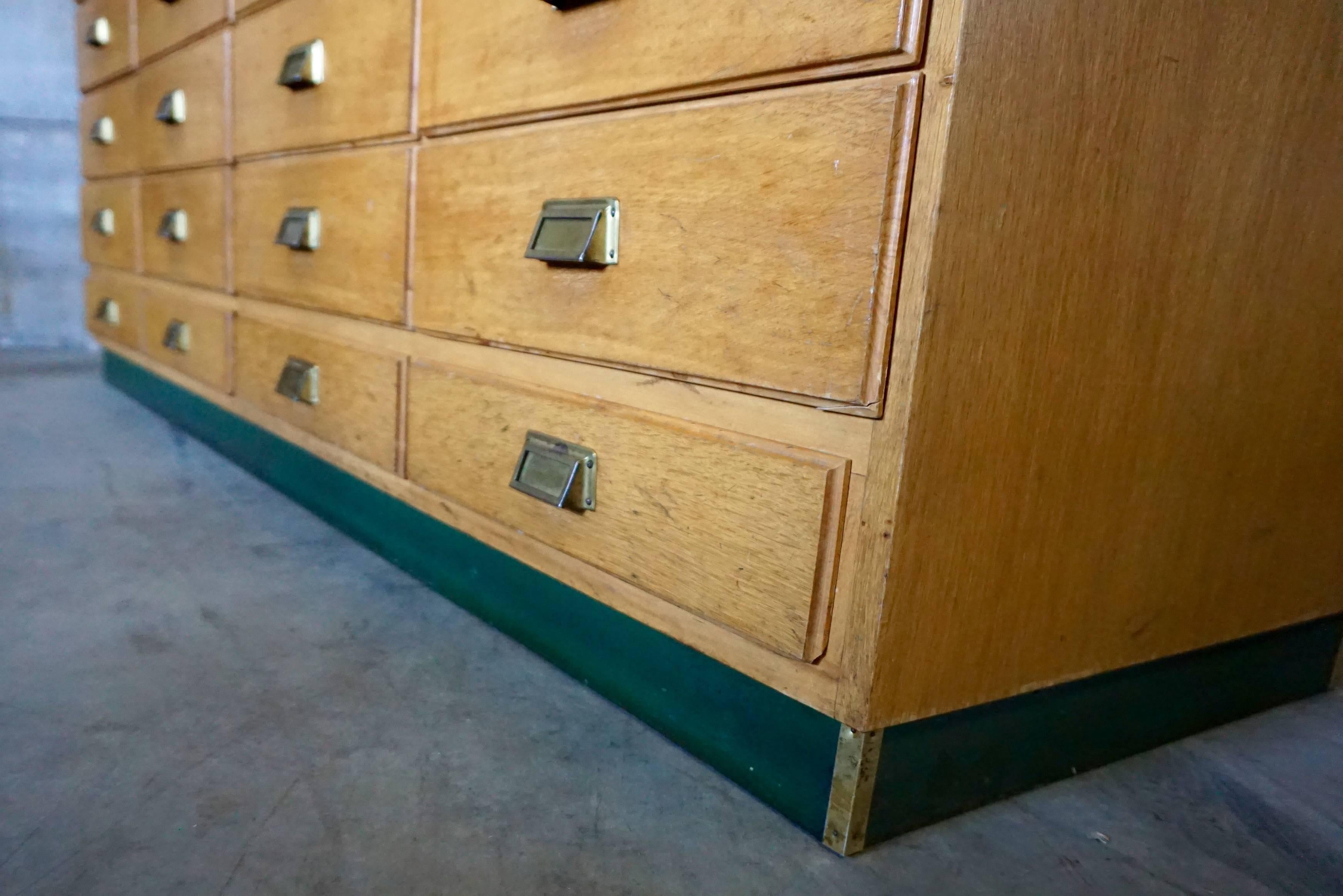 vintage haberdashery cabinet