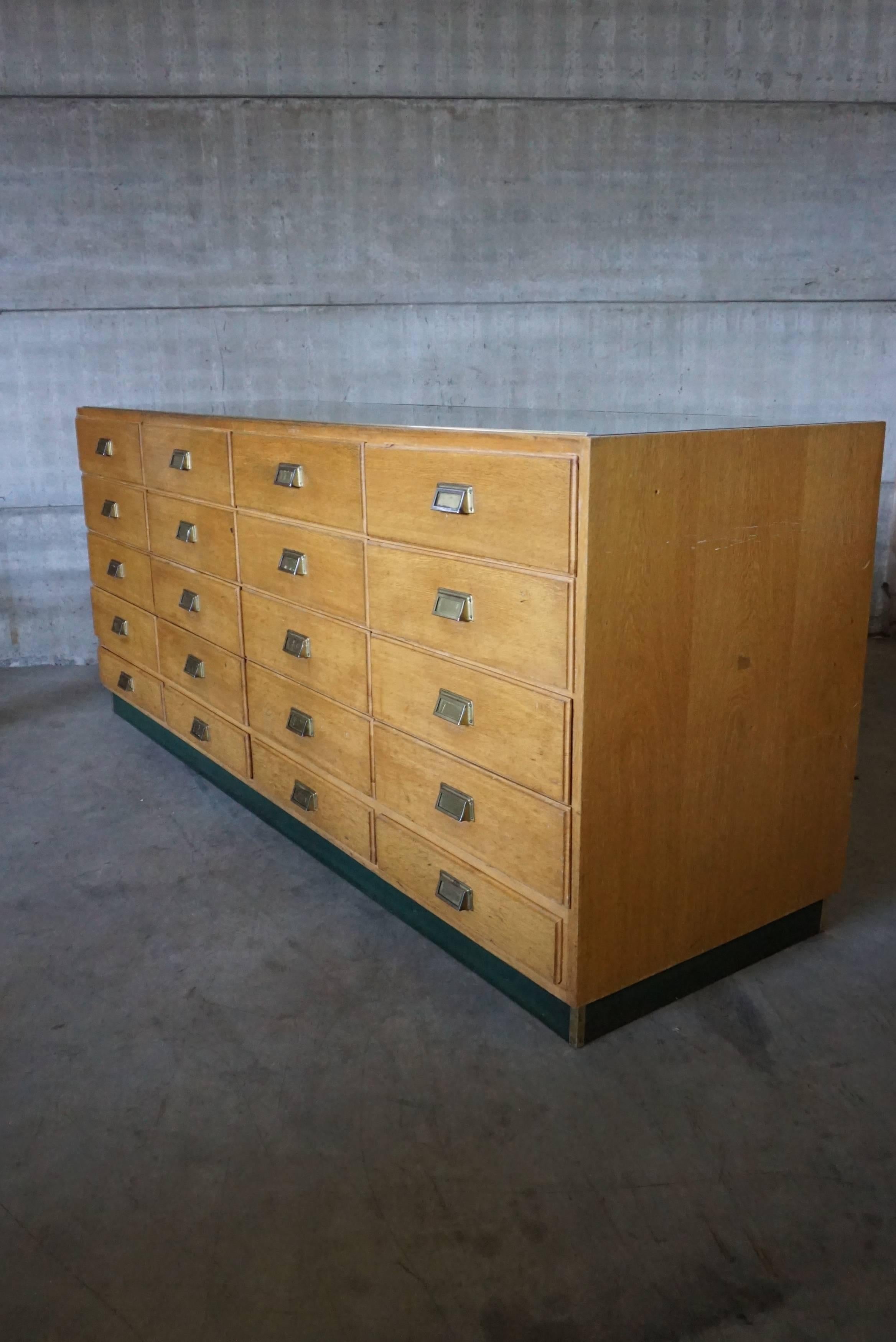 Industrial Vintage German Haberdashery Cabinet, 1950s