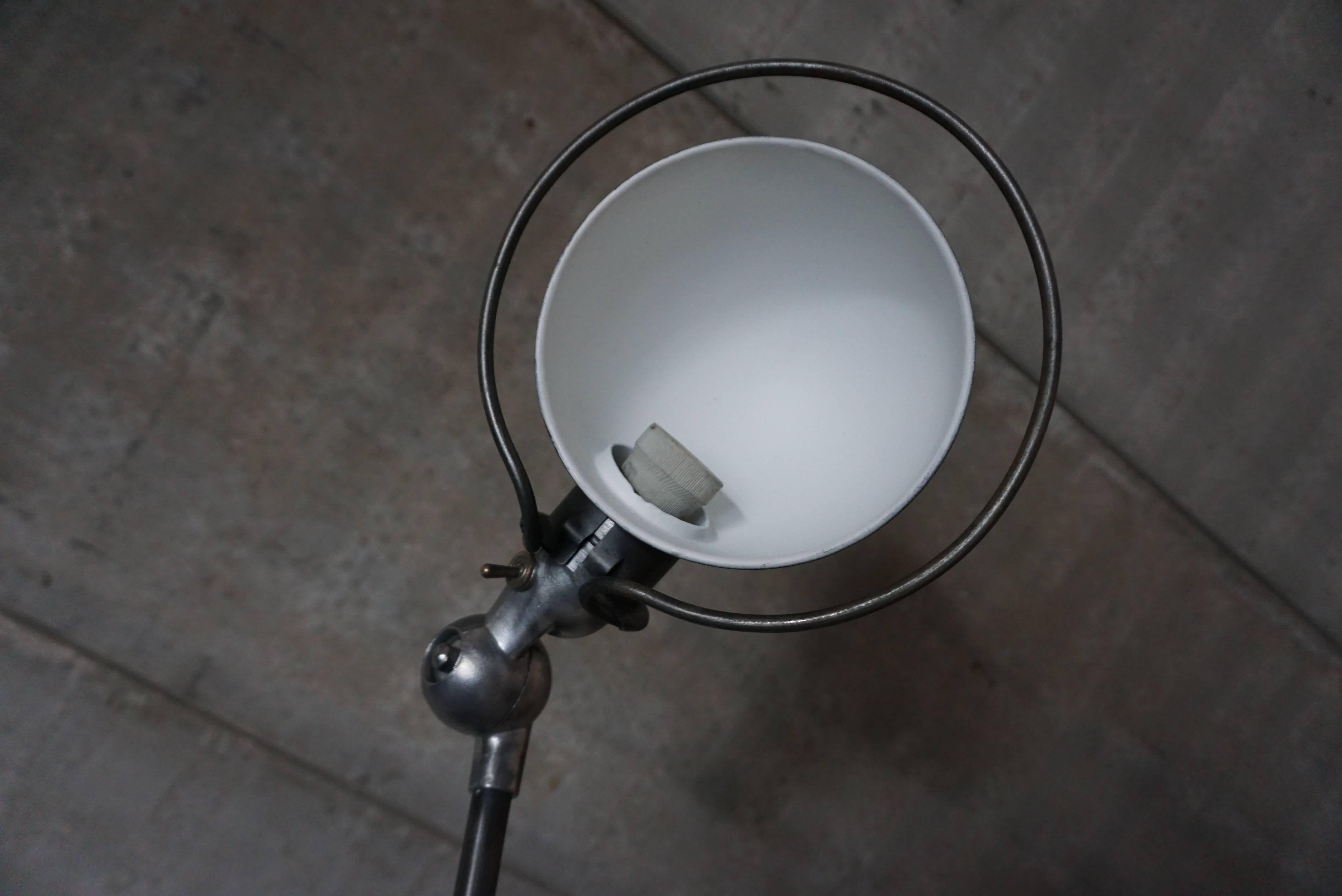 French Industrial Four-Armed Graphite Lamp from Jieldé