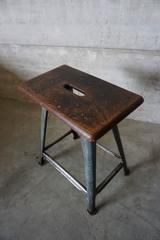 Vintage Industrial Stool by Rowac