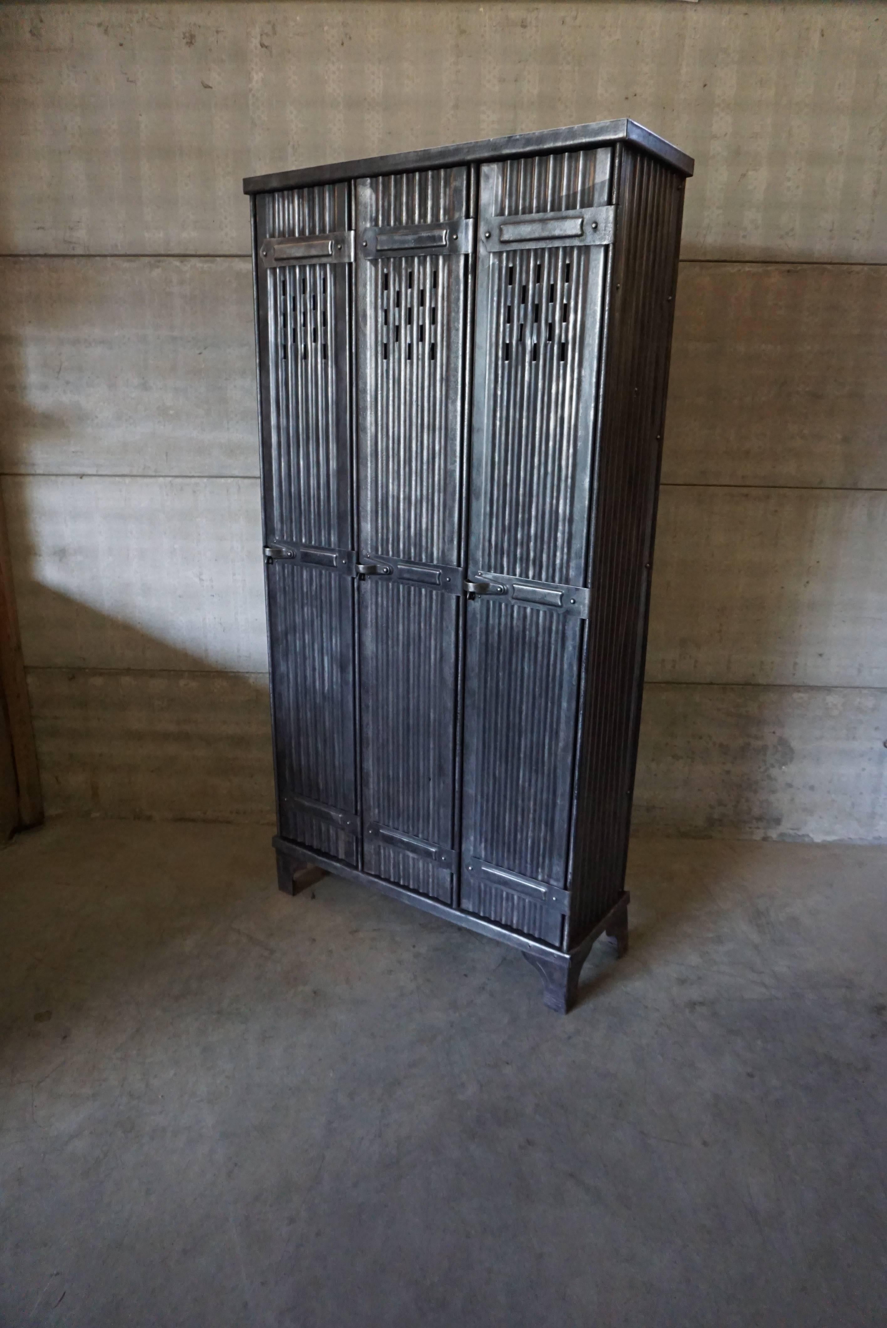 French Industrial Vintage Locker by Strafor, 1930s