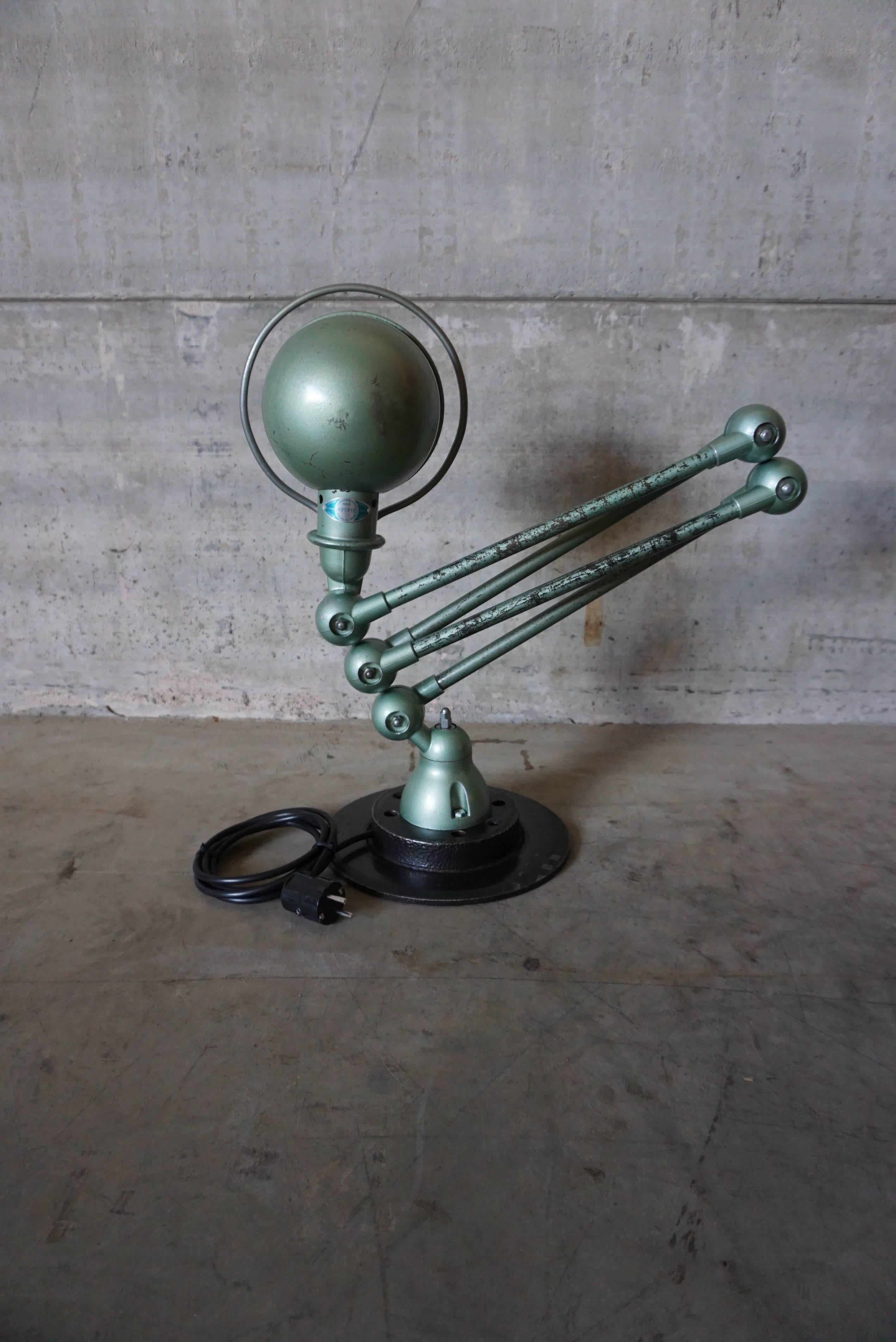 French Four-Armed Industrial Vespa Lamp by Jean-Louis Domecq for Jieldé