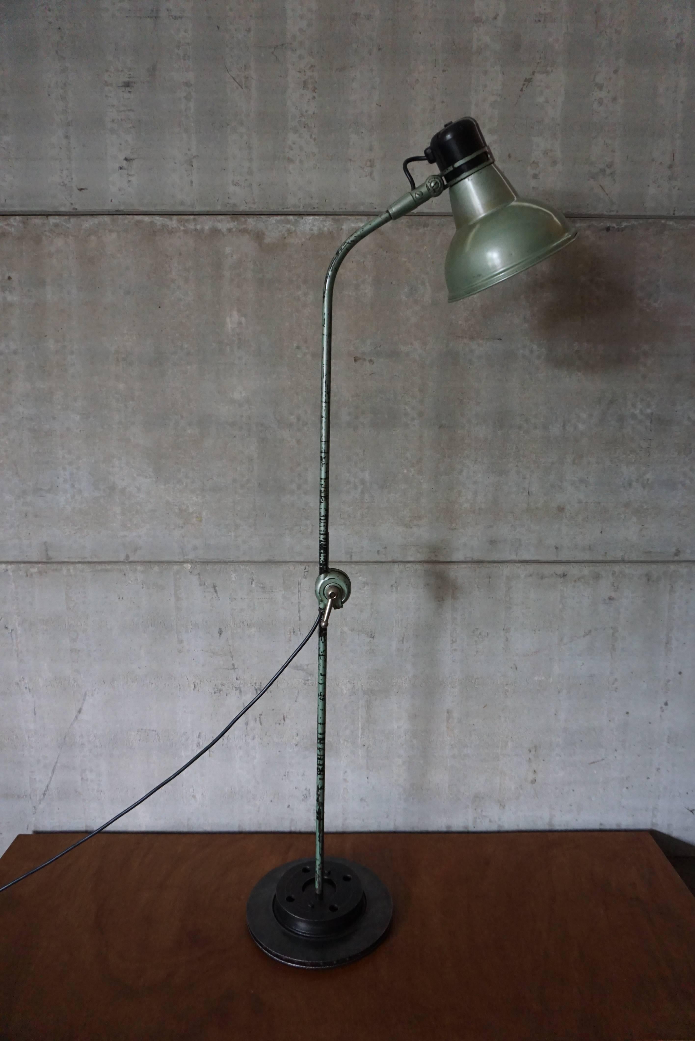 Metal Industrial Desk Lamp by ERPE, 1950s