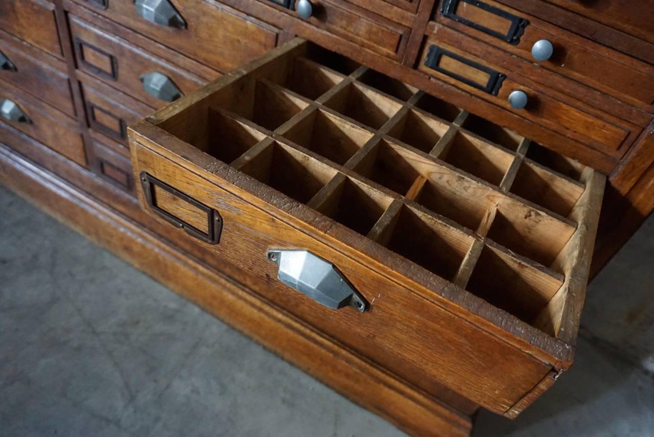 20th Century French Oak Jewelers or Apothecary Cabinet, 1930s