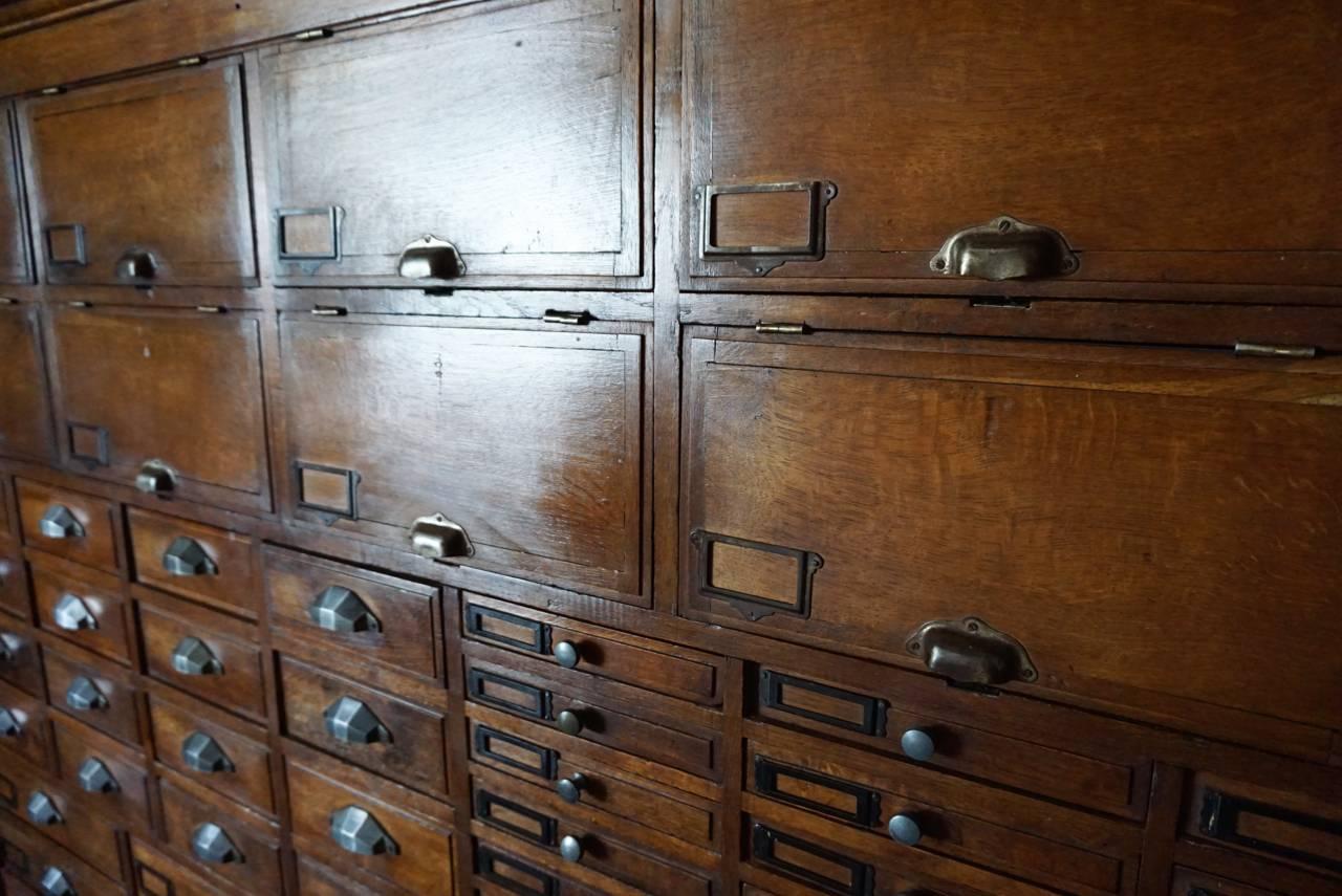 French Oak Jewelers or Apothecary Cabinet, 1930s 1