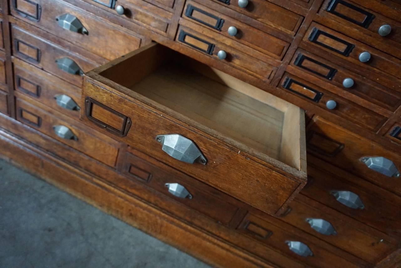 French Oak Jewelers or Apothecary Cabinet, 1930s 4