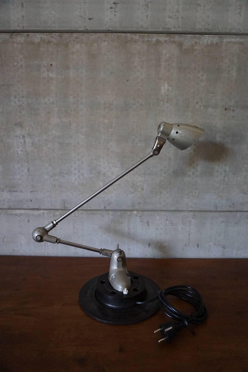 20th Century Industrial Factory Desk Lamp by Pfaff, 1950s