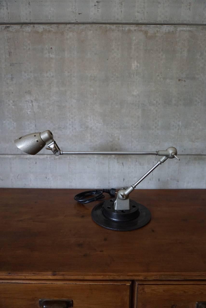 Metal Industrial Factory Desk Lamp by Pfaff, 1950s
