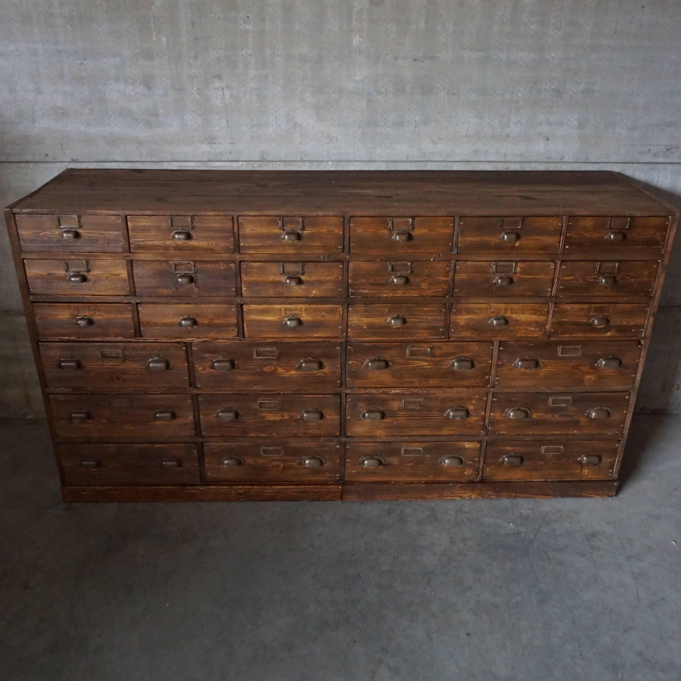 large apothecary cabinet