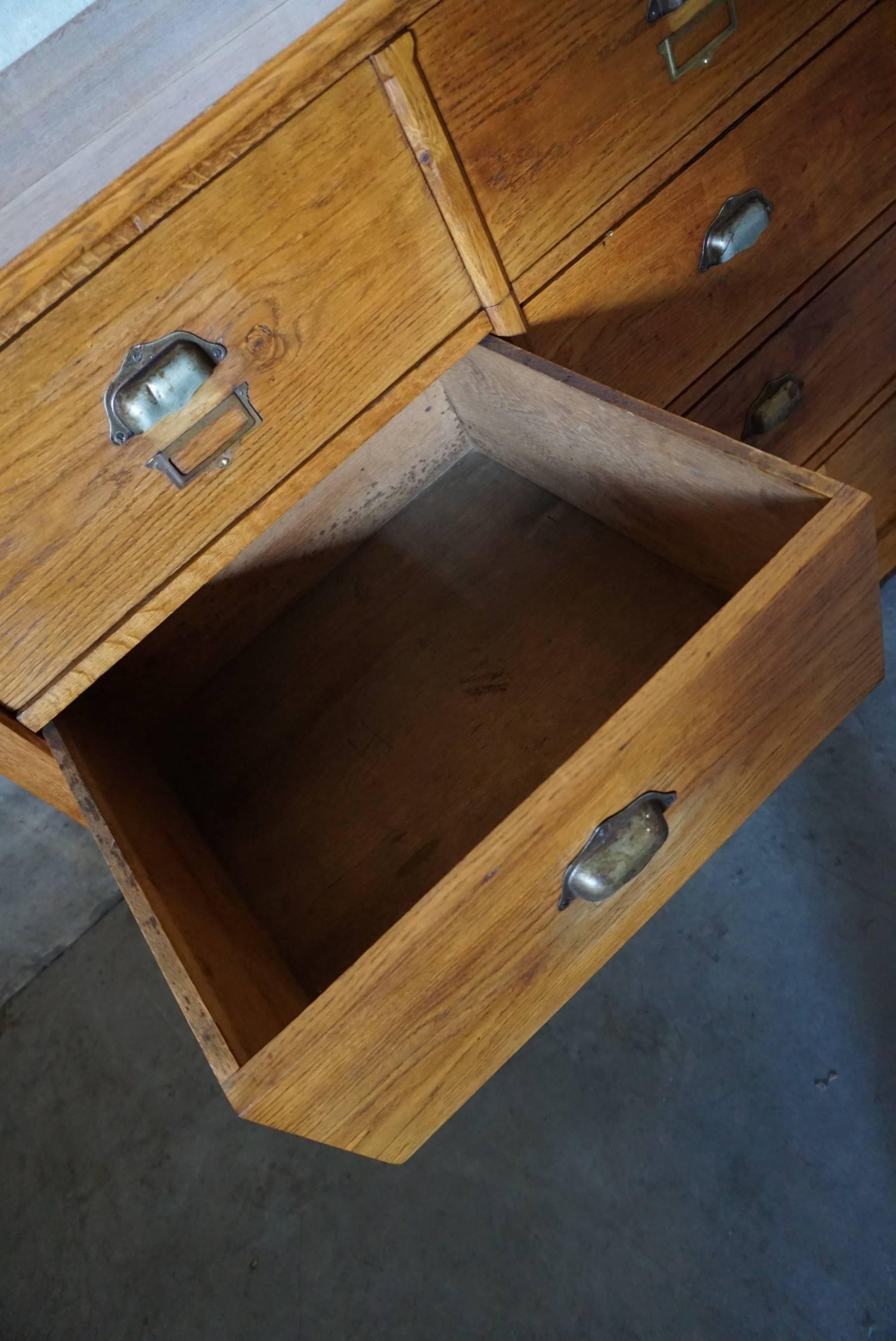 French Oak Apothecary Cabinet Early 20th Century 5