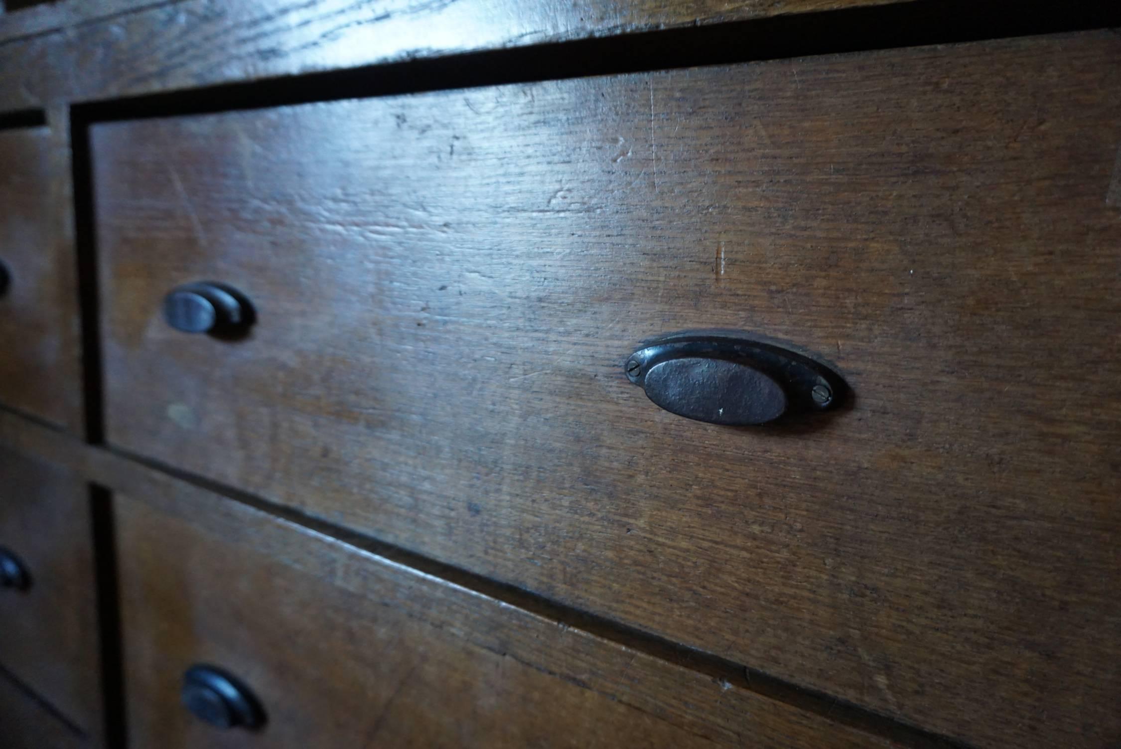 French Oak Apothecary Cabinet, 1930s 1