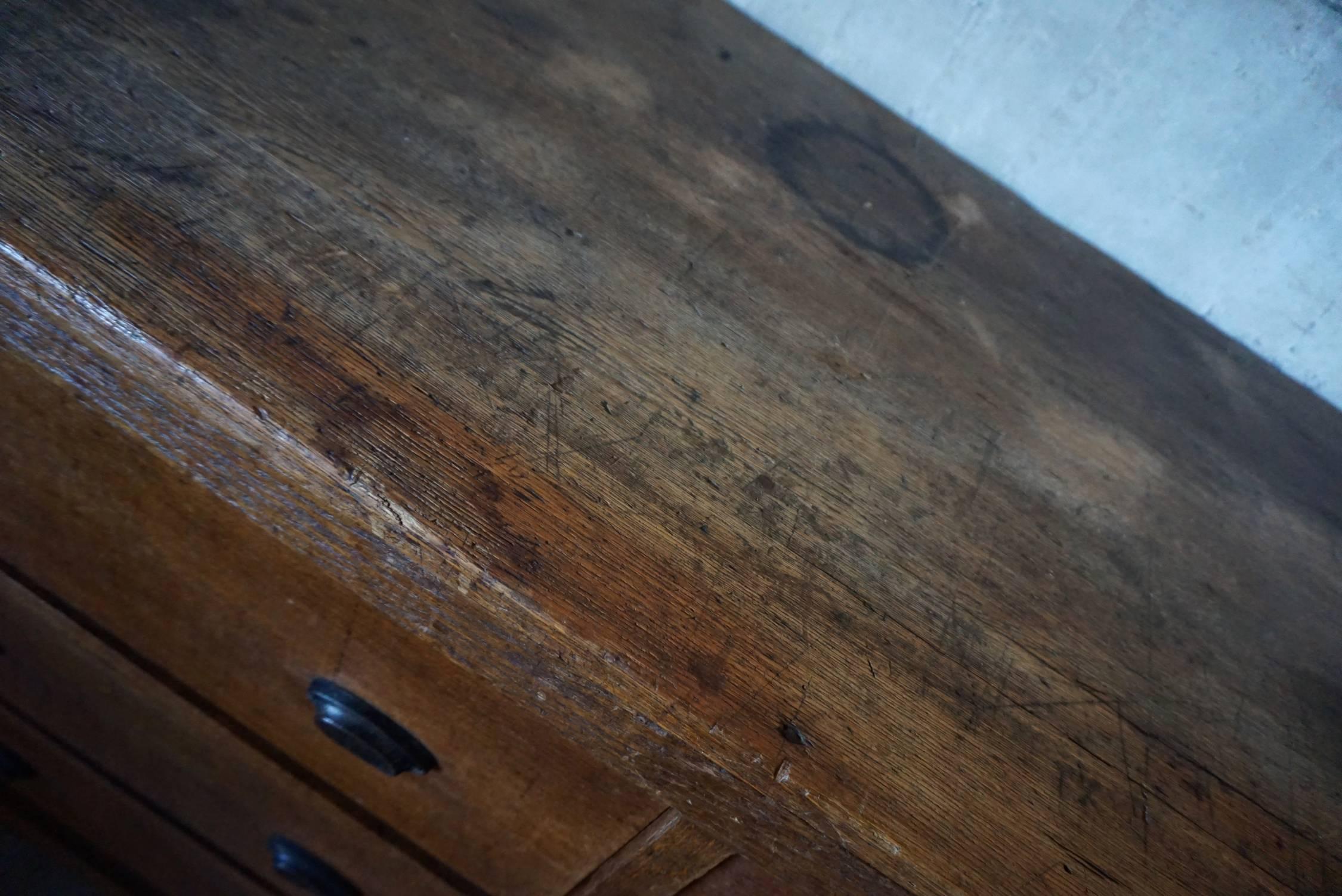 French Oak Apothecary Cabinet, 1930s 4