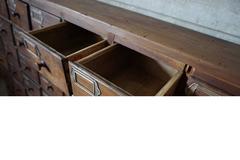 German Oak Apothecary Cabinet, 1900s