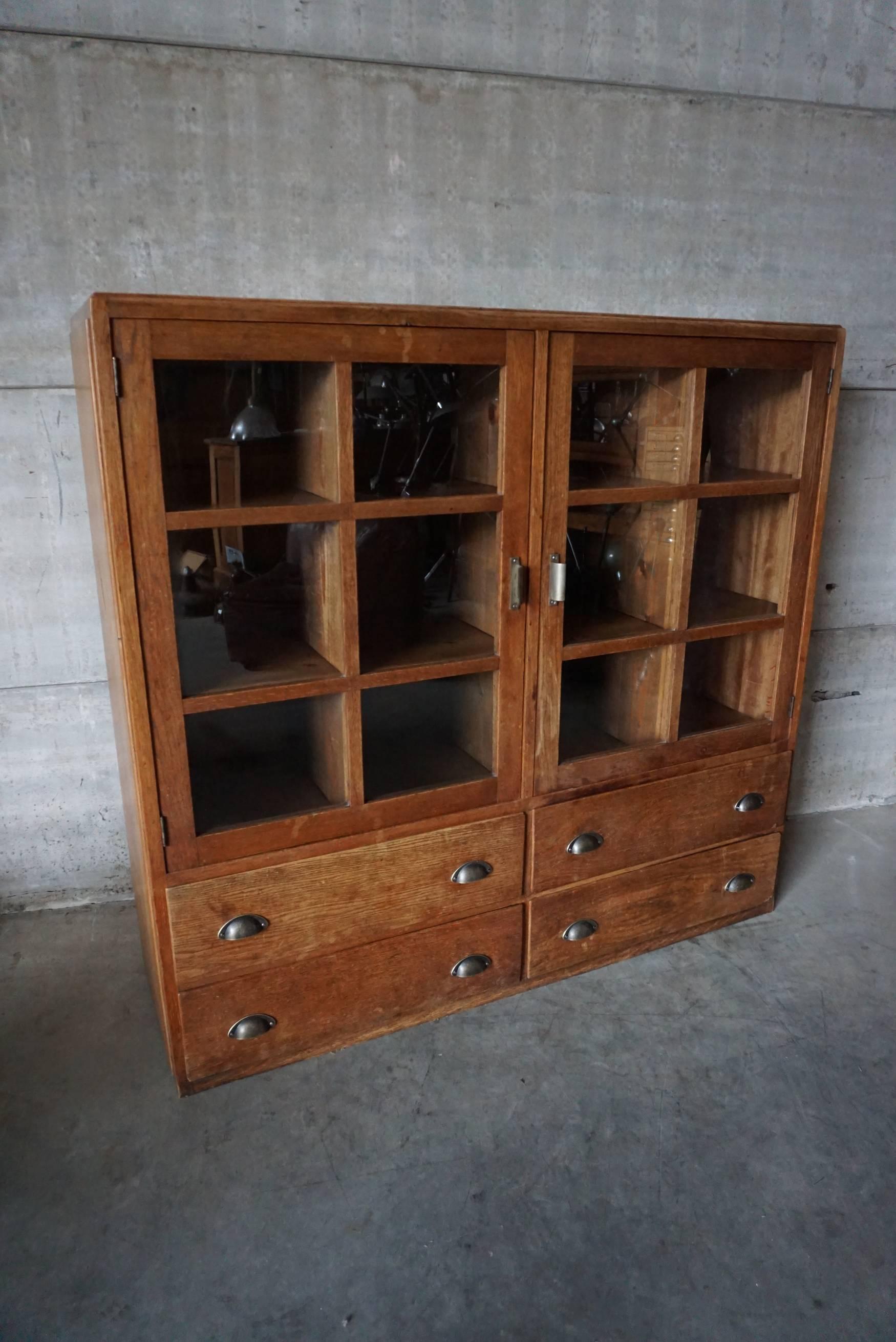 Industrial Vintage German Haberdashery Cabinet, 1950s
