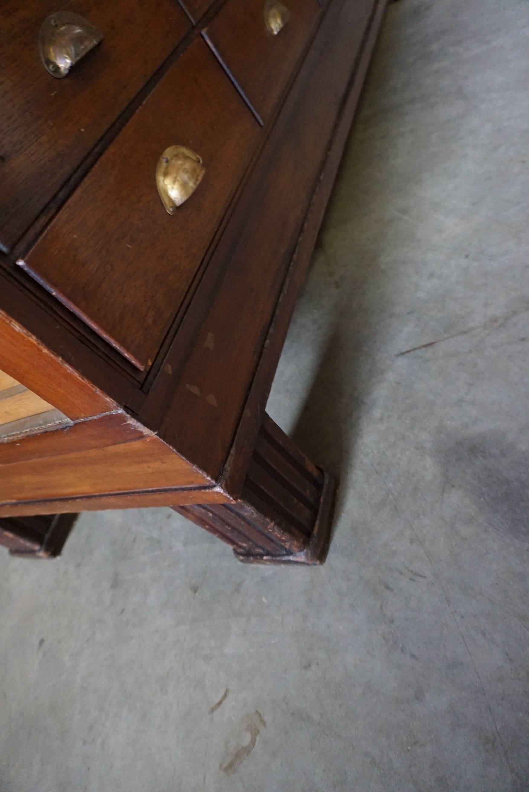 British Oak Haberdashery Cabinet / Shop Counter, 1930s 2