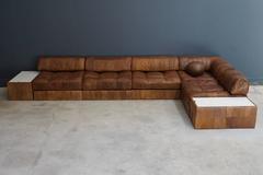 De Sede WK 619 Patchwork Sofa, Six Elements and Two Tables
