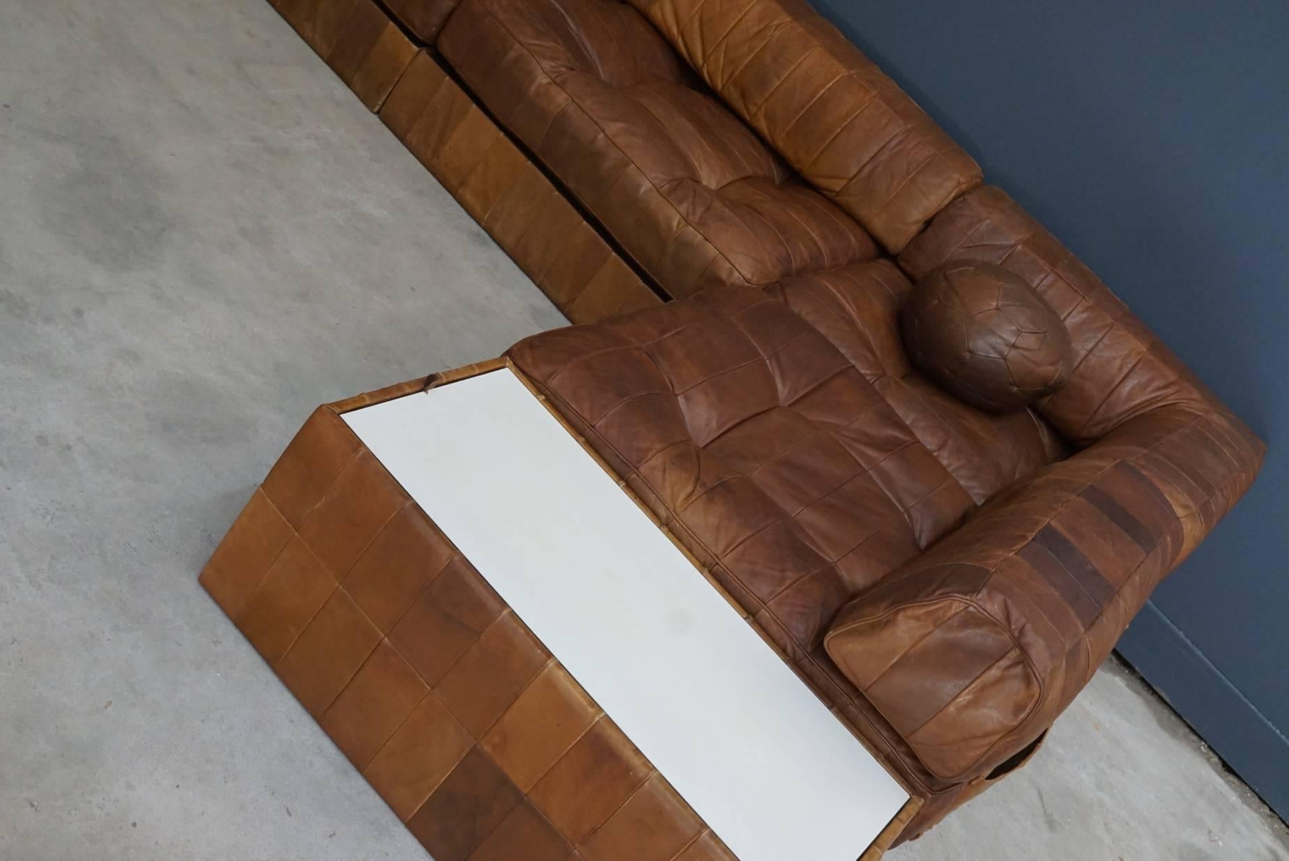 De Sede WK 619 Patchwork Sofa, Six Elements and Two Tables In Good Condition In Nijmegen, NL