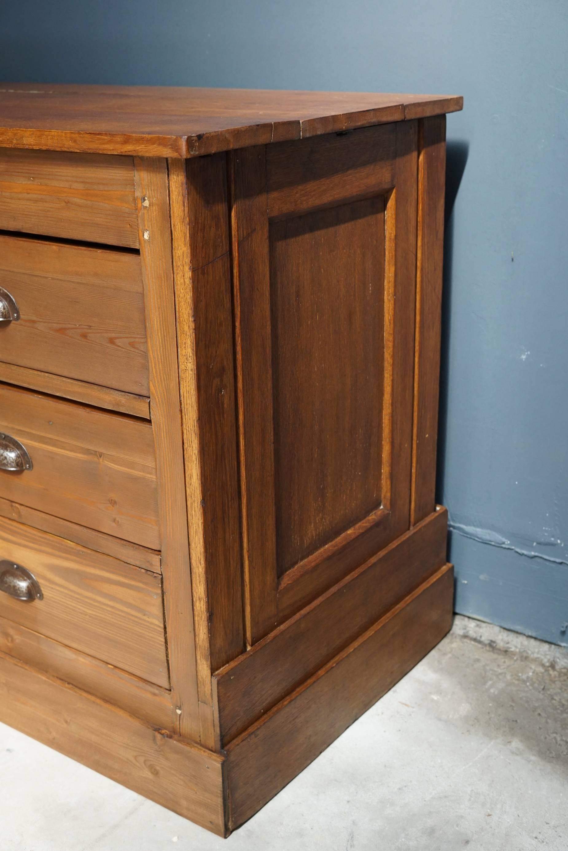 Vintage French Pine and Oak Apothecary Cabinet, 1930s 3