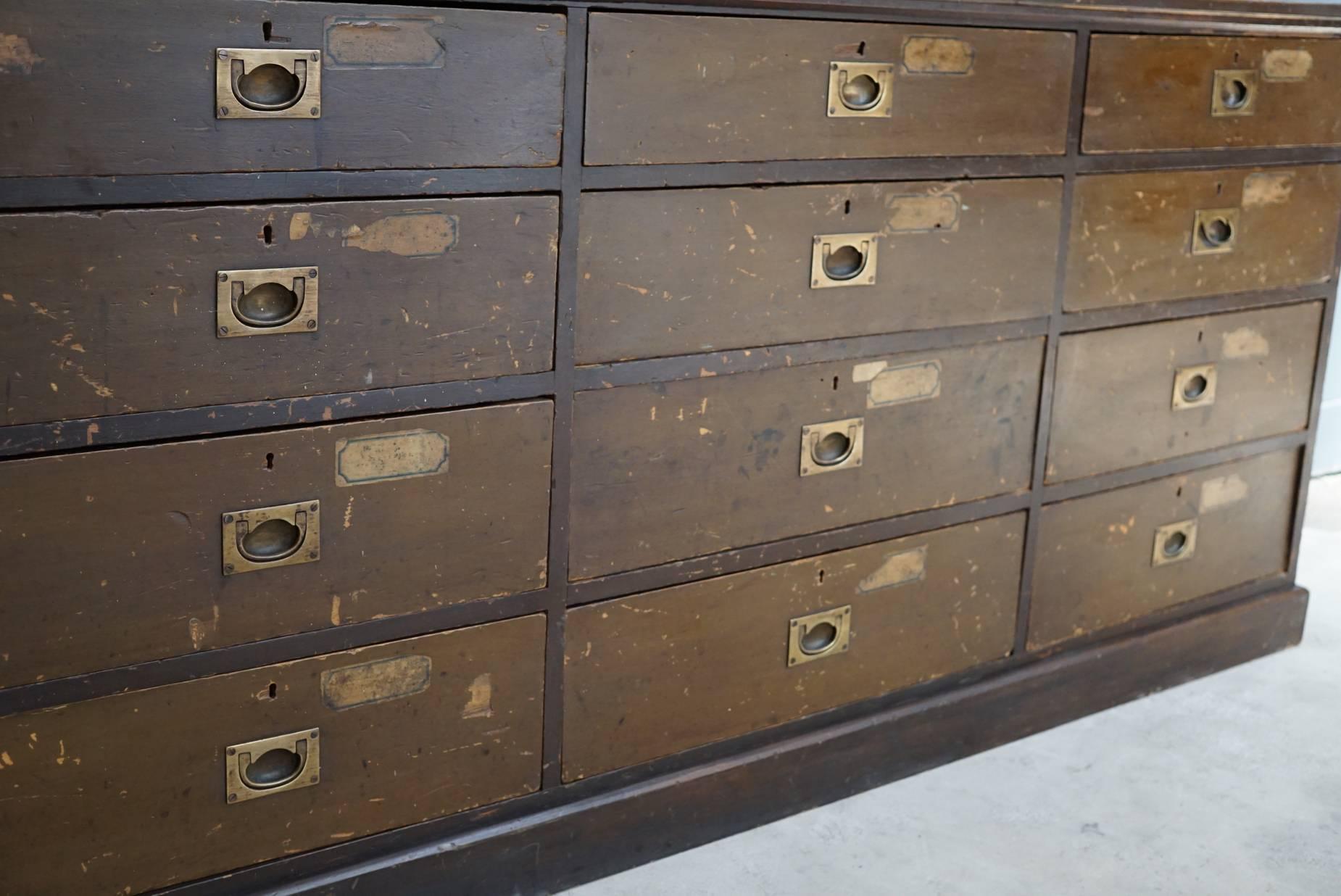 British Victorian Pine Apothecary Cabinet, 19th Century 4