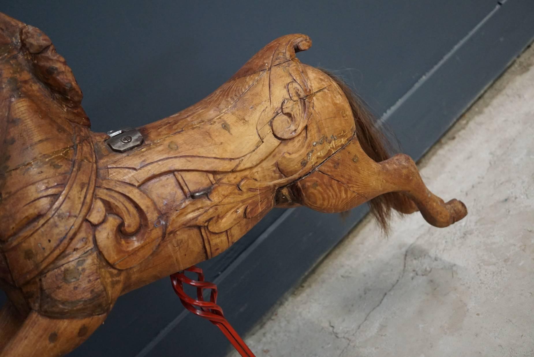 Folk Art English Anderson Juvenile Carousel Horse, circa 1890s