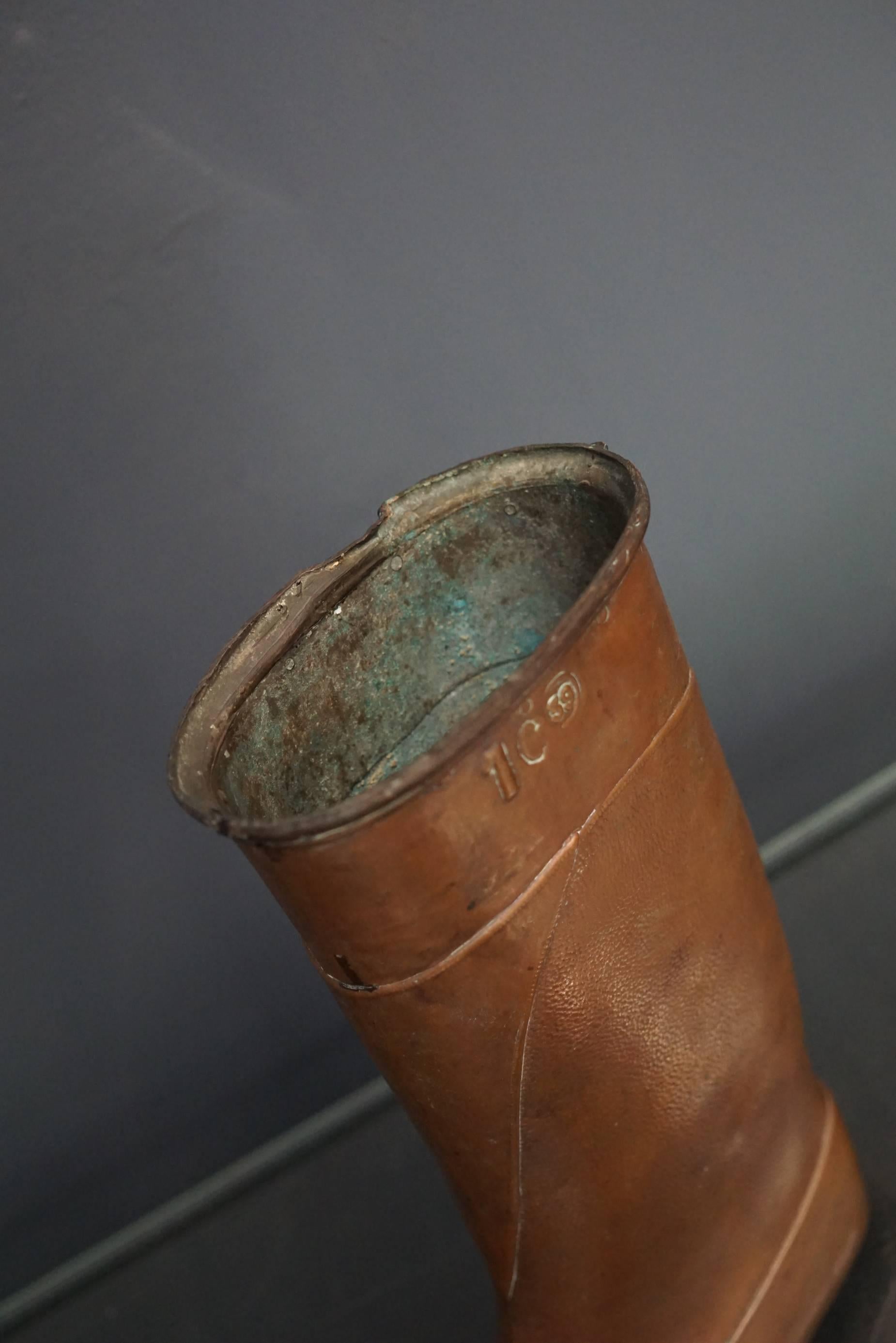 Copper Boot Mold, 1950s In Good Condition In Nijmegen, NL