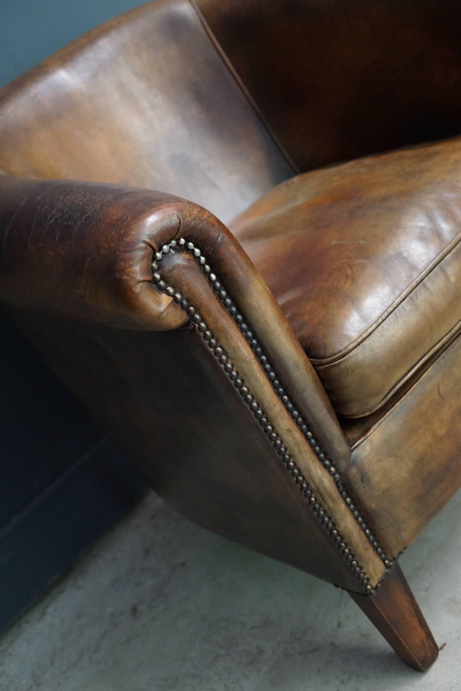 vintage leather club chairs